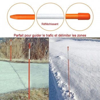 iit 48 x 1/2 Inch Driveway Marker - Orange and White