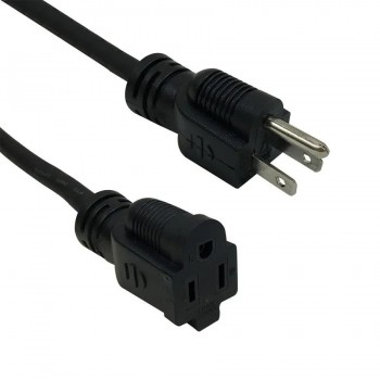 PureVolt Heavy-Duty Outdoor Extension Cord - 3C/16AWG - 13A - 9.8 ft - Black
