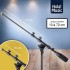 Pied de microphone ajustable avec perche et base ronde - 102 à 240 cm