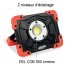 AddTools Rechargeable Magnetic COB LED Work Light – 500 Lumens