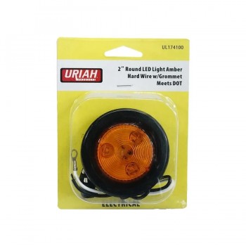 Feu de gabarit DEL rond - Ambre - 2 po.