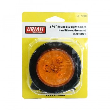 Round LED Clearance/Marker Light - Amber - 2.5 in.