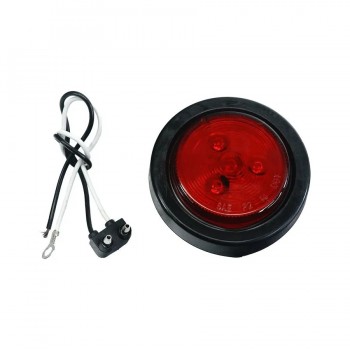Round LED Clearance/Marker Light - Red - 2 in.