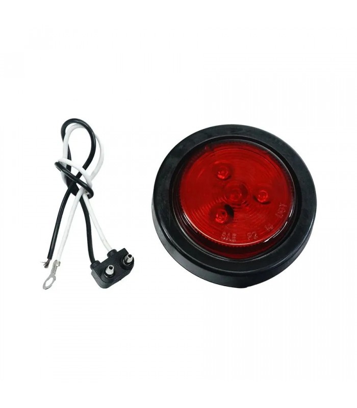 Round LED Clearance/Marker Light - Red - 2 in.