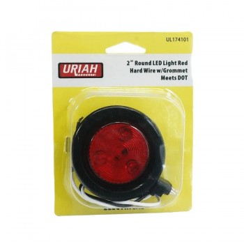 Round LED Clearance/Marker Light - Red - 2 in.