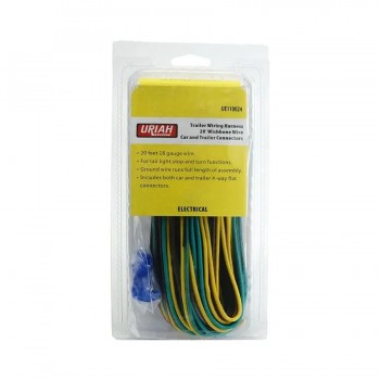 Faisceau de câblage à 4 voies avec fil de mise à la terre pour remorque - 18 AWG - 6,1 m