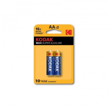 Kodak Pile AA Max super alcaline - 1.5V - Paquet de 2