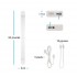 Luminaire sous armoire DEL Wi-Fi enfichable avec TCC ajustable - 18 po
