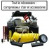 AddTools Compresseur d’air compact 12V 150 PSI avec accessoires & outils - 11 pièces AddTools Compresseur d’air compact 12V 150 PSI avec accessoires & outils - 11 pièces