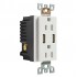 PureVolt Prise murale double inviolable avec 2 ports USB 15 A 125 V - Blanc PureVolt Prise murale double inviolable avec 2 ports USB 15 A 125 V - Blanc