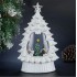 Ason Decor LED Illuminated Christmas Tree with a Village in a Swirling Snow Effect