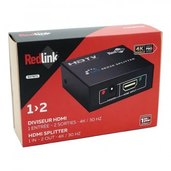 RedLink 4K UHD HDMI Splitter - 1 Input/2 Outputs