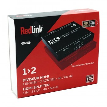 RedLink 4K UHD HDMI 2.0 Splitter - 1 Input/2 Outputs