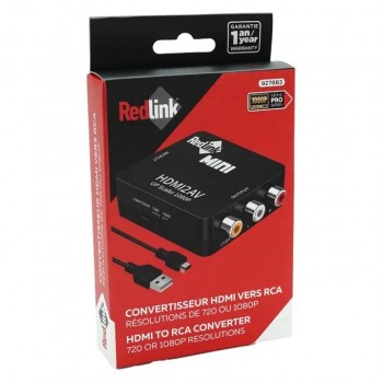 RedLink Convertisseur HDMI vers AV RCA - 720p/1080p - Full HD