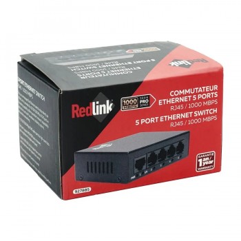 RedLink Commutateur réseau non-géré - 5 ports - 10/100/1000 Mbps