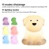 Ason Decor Rechargeable Touch Night Light - Sitting Dog - 10 RGB Modes