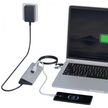 Ason Tech Concentrateur USB 3.0 10 ports à USB-C et USB-A avec alimentation externe