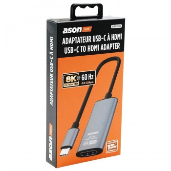 Ason Tech USB-C Male to HDMI Male Cable - 8K Ultra HD