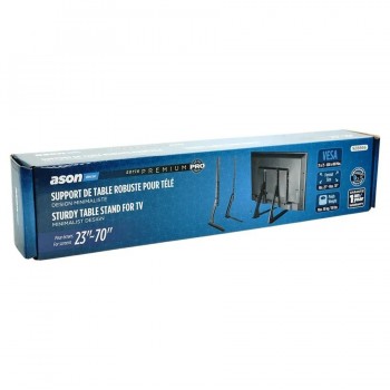 Ason Decor Support de table ajustable pour téléviseur de 23 à 70 po - 50 kg