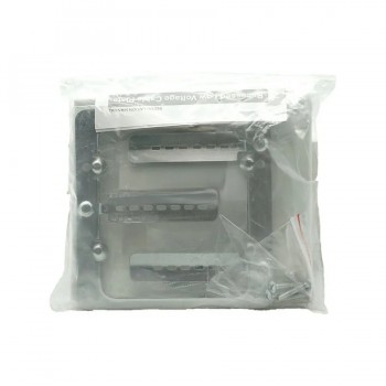 Plaque murale double encastrée bas voltage avec support - Blanc