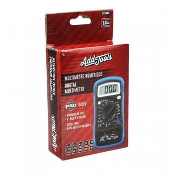 AddTools Multimètre numérique de poche avec écran ACL rétroéclairé - 600 V