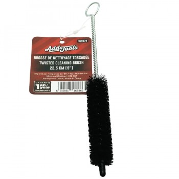 AddTools Brosse torsadée de nettoyage - Noir - 22.5 cm ( 9 po)