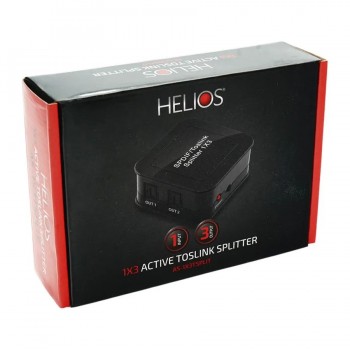 Diviseur audio optique numérique SPDIF/Toslink HELIOS - 3 ports