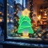 Ason Decor Enseigne lumineuse DEL animée sapin de Noël - 50,5 x 35 cm - Vert/Jaune Ason Decor Enseigne lumineuse DEL animée sapin de Noël - 50,5 x 35 cm - Vert/Jaune