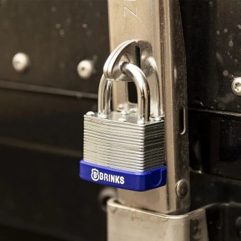 Ensemble de 3 cadenas en acier laminé BRINKS à clés identiques - 50 mm