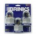 Ensemble de 3 cadenas en acier laminé BRINKS à clés identiques - 50 mm