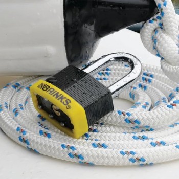 Cadenas en acier laminé BRINKS avec 2 clés - 50 mm - Noir