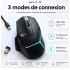 Souris Havit USB-C/2,4 GHz/Bluetooth 5.2 - 10 boutons - 22,000 PPP Souris Havit USB-C/2,4 GHz/Bluetooth 5.2 - 10 boutons - 22,000 PPP
