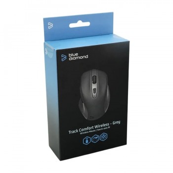 Souris sans fil à 6 boutons BLUE DIAMOND - 1600 DPI - Gris