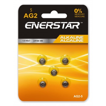 Alkaline batteries AG2 - Pack of 5