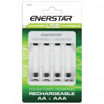 Enerstar Chargement des piles AA/AAA à 4 emplacements