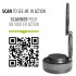 BOOST Support magnétique pour téléphone portable avec aspiration réglable à 360°