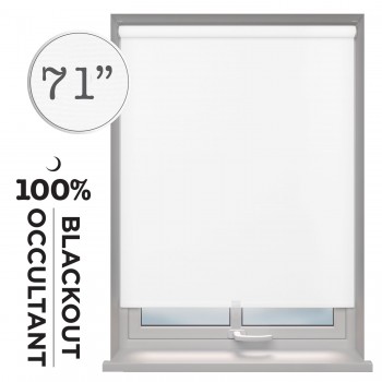 Hauz Cordless Blackout Blinds 71 in. x 77 in. White