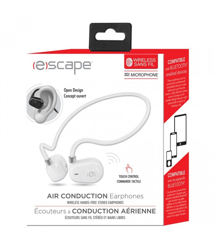 Escape Air Conduction wireless stereo earphones, White