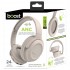 Boost Wireless ANC Active Noise Cancelling Headphones with Microphone - Beige