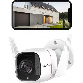 TP-Link Tapo Caméra de sécurité d'extérieur filaire C310