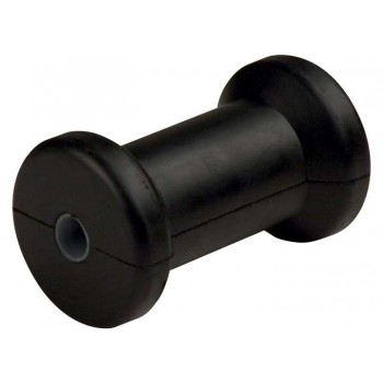 CE Smith - 5 in. Spool Roller Black Natural Rubber, 5/8 in. Shaft