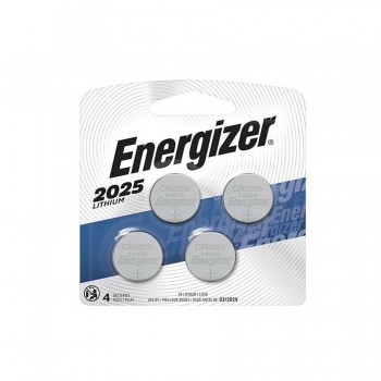 Energizer Pile bouton CR2025 Lithium - 3 V - Paquet de 4