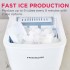Frigidaire Machine à glaçons 26 lbs - Blanc