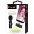 BOOST Microphone à pince rechargeable sans fil 2,4 GHz pour enregistrement audio-vidéo, Type-C