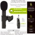 BOOST Microphone à pince rechargeable sans fil 2,4 GHz pour enregistrement audio-vidéo, Type-C