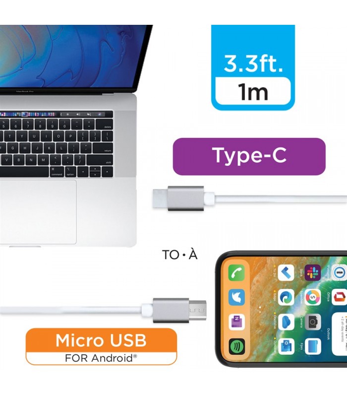 eLink 3.3ft. (1m) USB-C to Micro USB