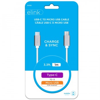 eLink Câble USB-C à Micro USB de 3.3 pi. (1m)