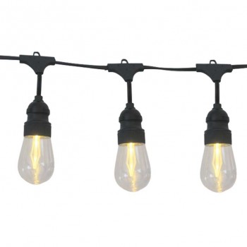 Lumières de patio à DEL, guirlande de 10 lumières