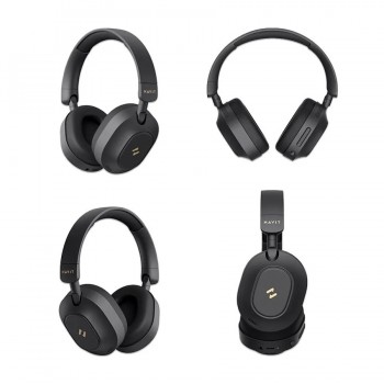 Havit Casque d'écoute Bluetooth fermé à suppression active du bruit - Beige