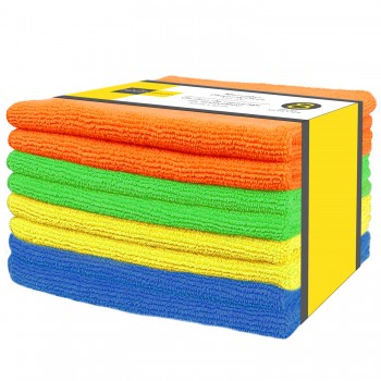 HAUZ - Microfiber Cleaning Cloth - SET OF 8 - 13 in. X 13 in.